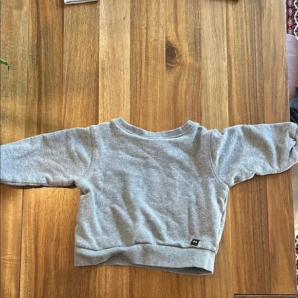 Tea Collection Gray Bunny Print Sweatshirt - Picture 3 of 4